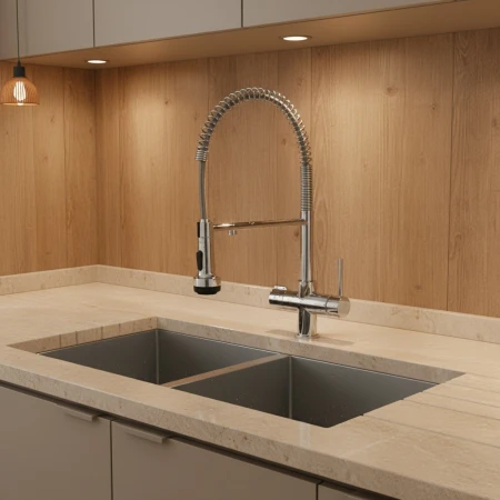 Slavina sa tušem inox fleksibilna PROFI LINE 5u1