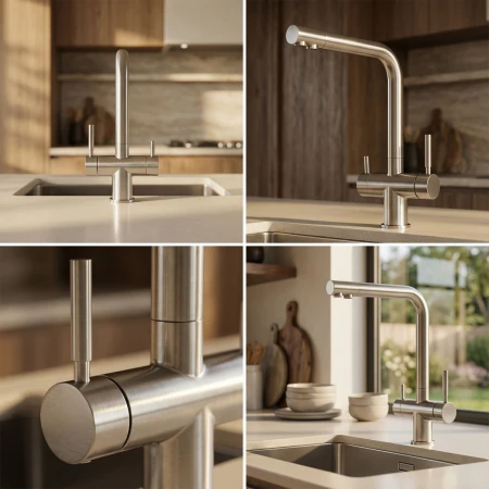 Slavina sa tušem na izvlačenje inox MODERN 3u1